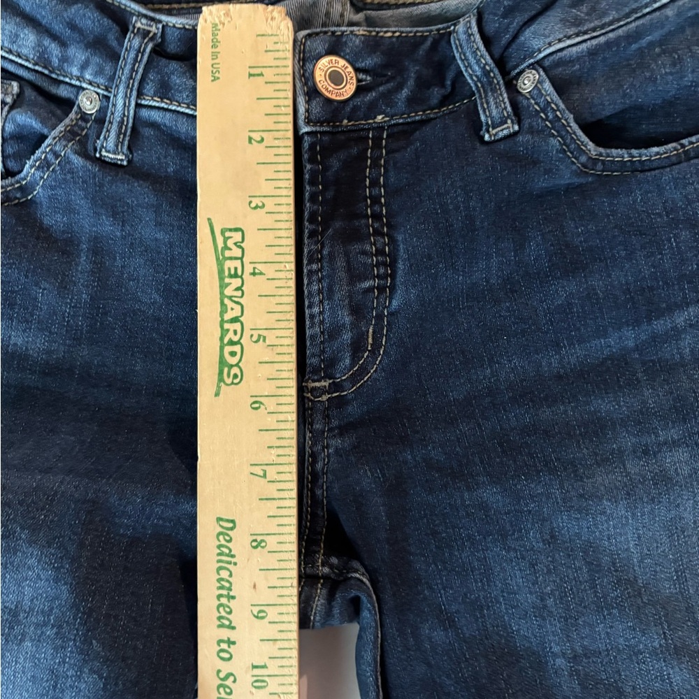 Silver Jeans Dark Blue Boyfriend Jeans - Picture 10 of 11